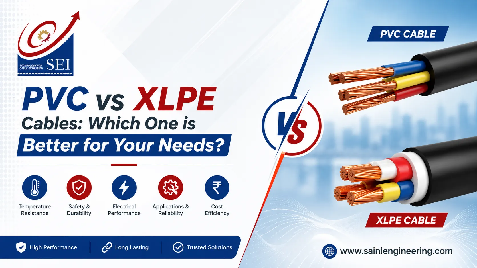 You are currently viewing PVC vs XLPE Cables: Which One is Better for Your Needs?